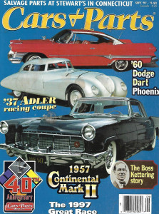 CARS & PARTS 1997 SEPT - '60 DART PHOENIX, '37 ADLER COUPE, MARK II, KETTERING*